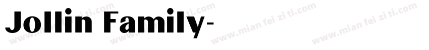 Jollin Family字体转换